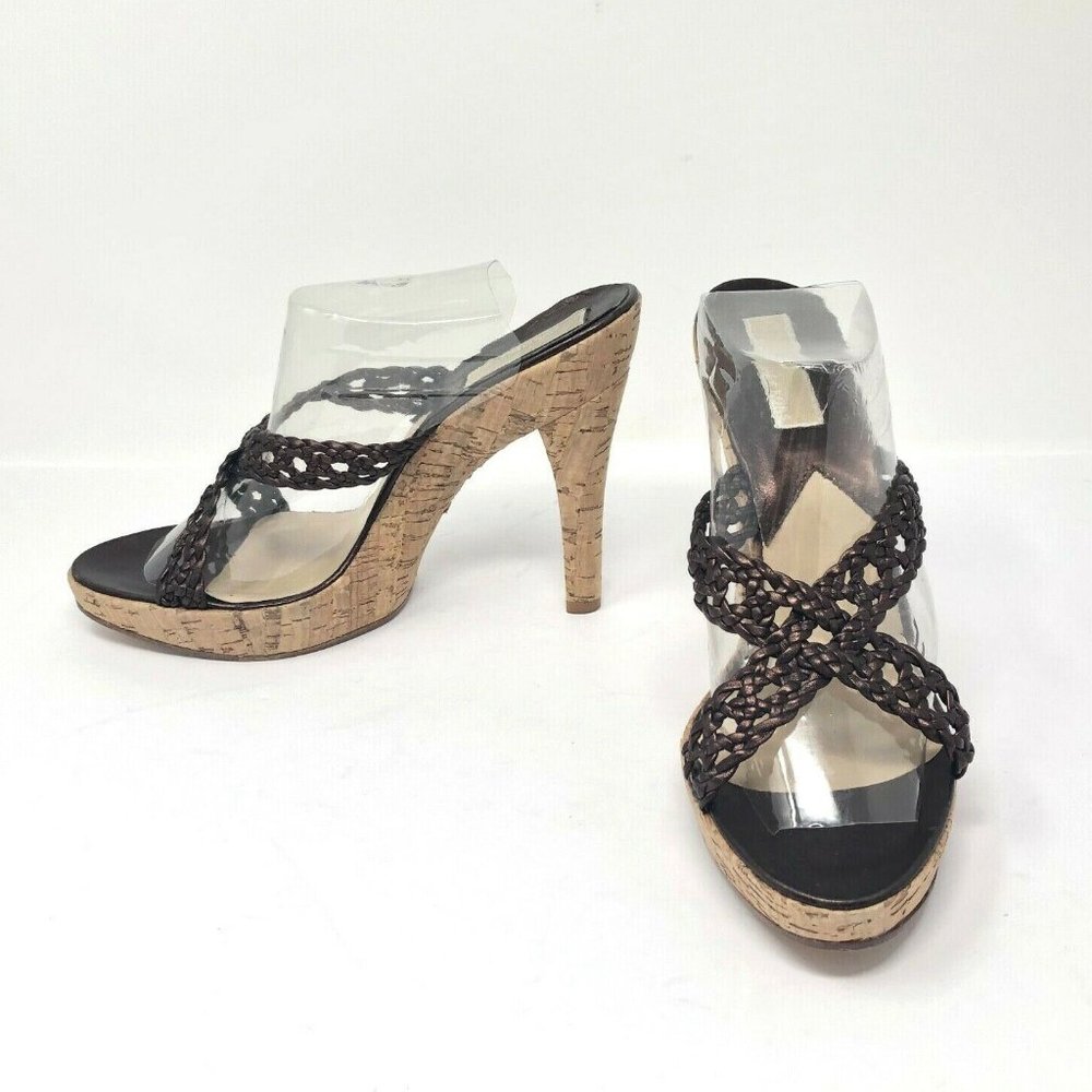 Michael Kors Sandals Leather Made in Italy Cork He